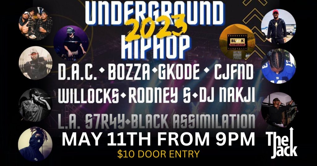 UNDERGROUND HIPHOP 2023 | MAY 11TH @ THE JACK, CAIRNS | The Jack Cairns